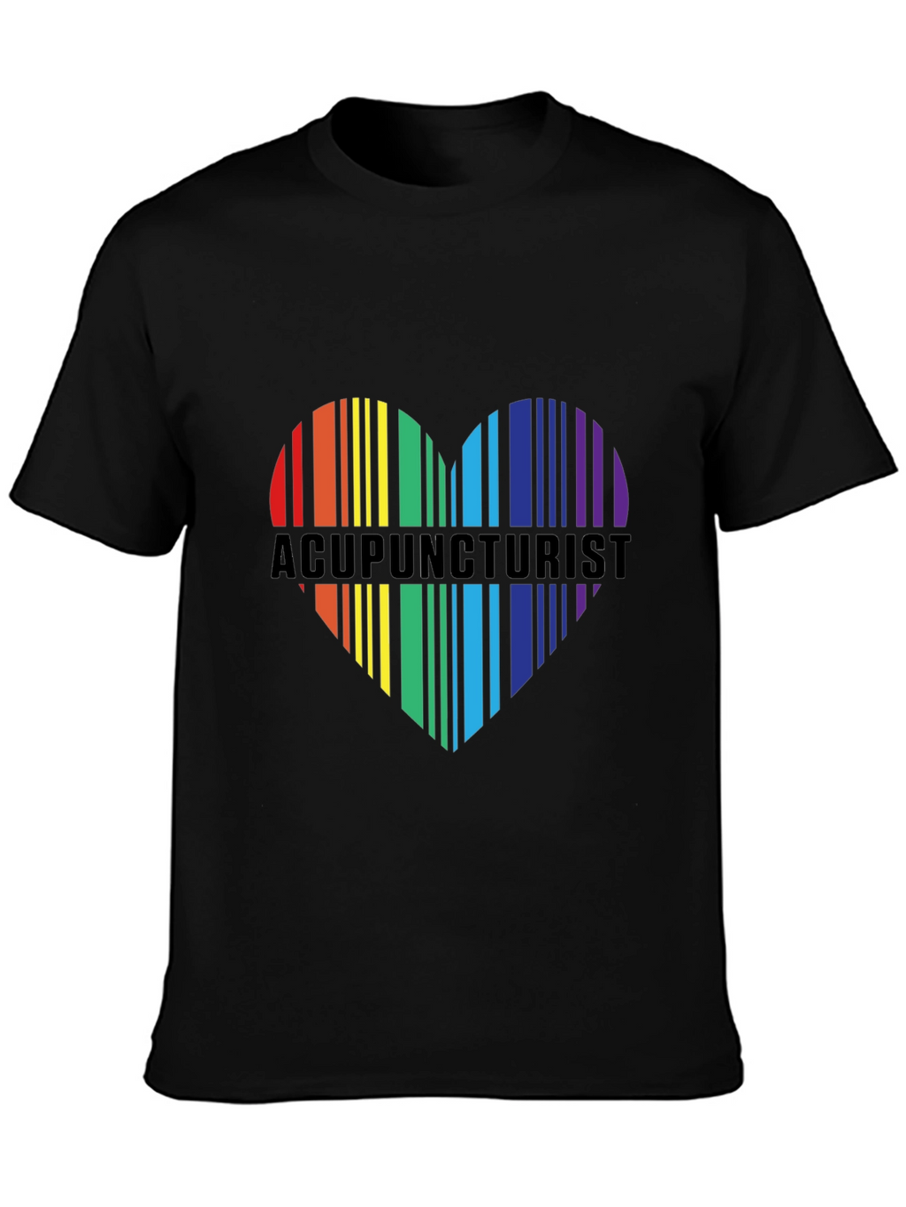 Acupuncturist Rainbow Heart T-Shirt