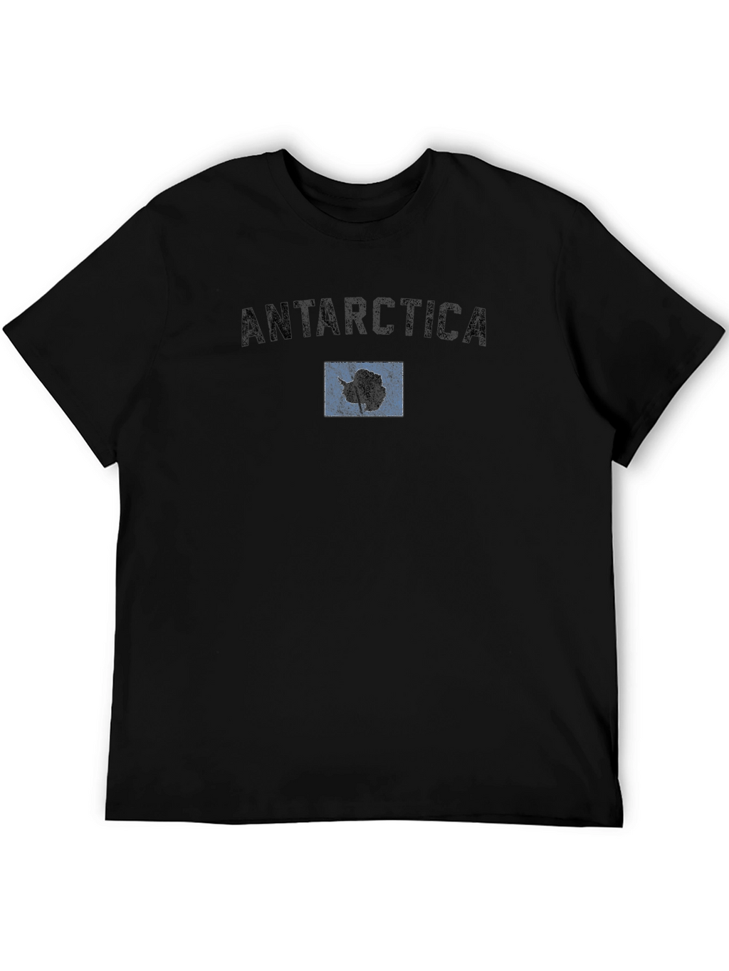 Antarctica Flag T-Shirt - Classic Black Tee