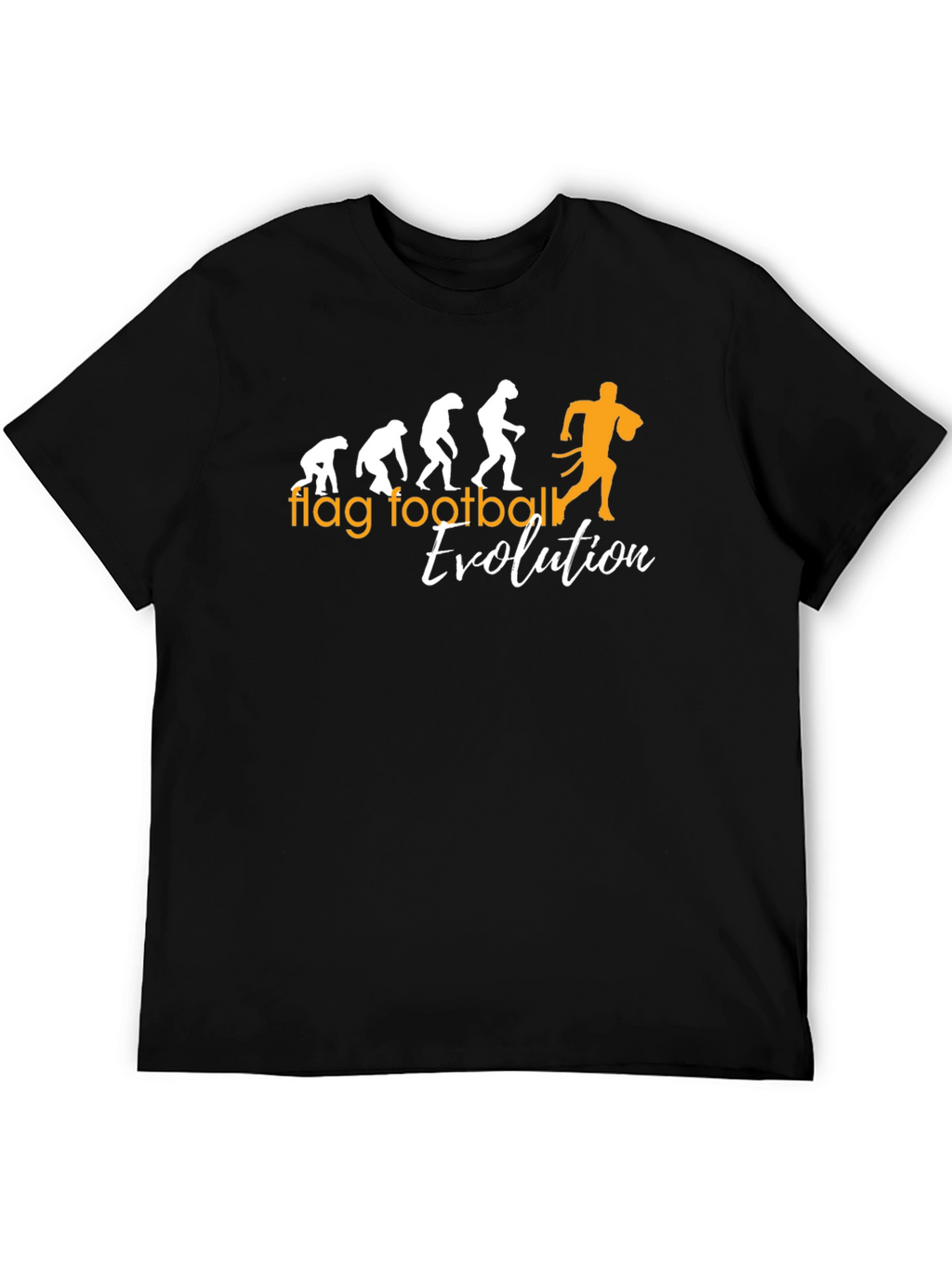 Flag Football Evolution Graphic T-Shirt
