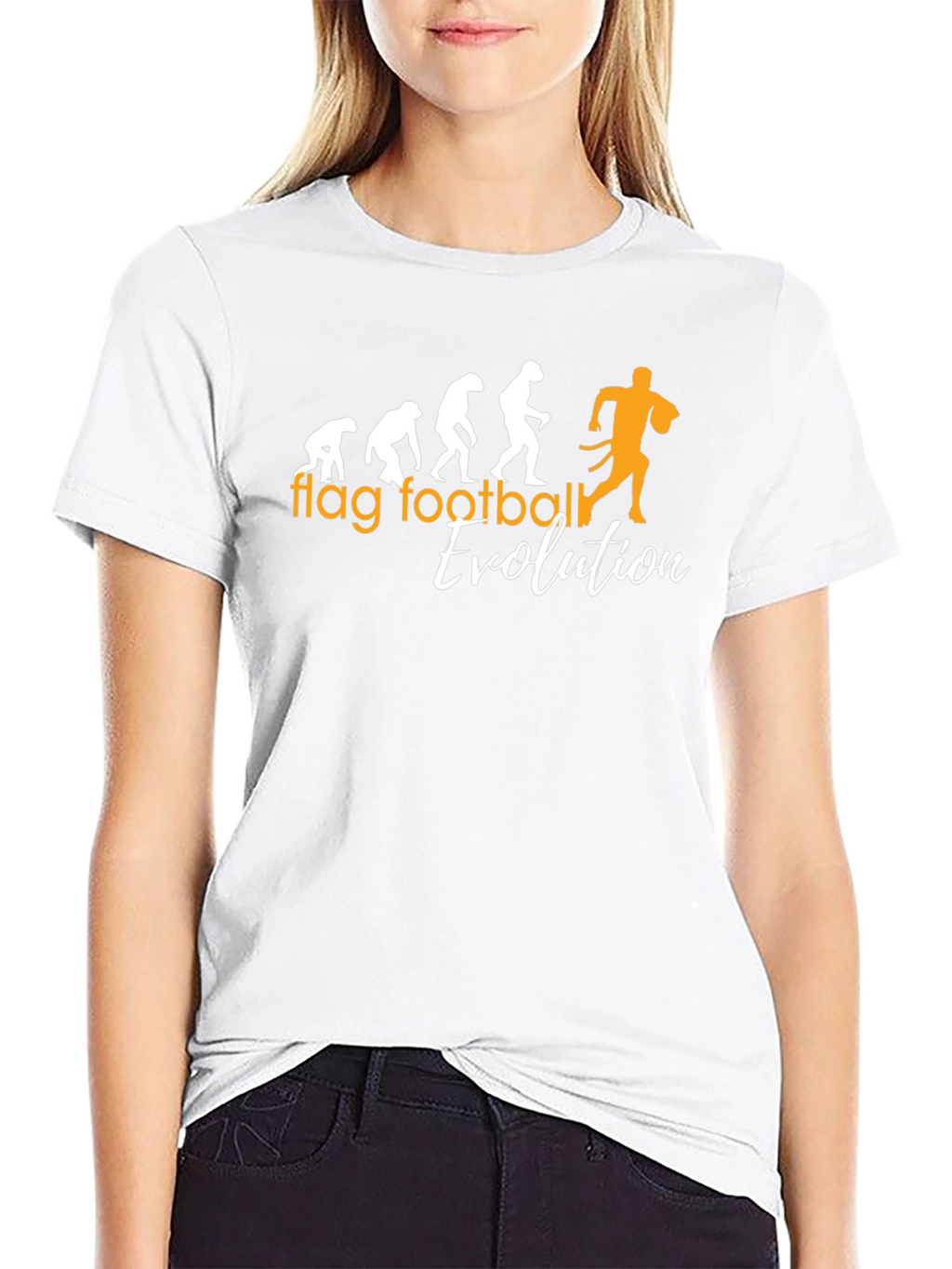 Flag Football Evolution Graphic T-Shirt