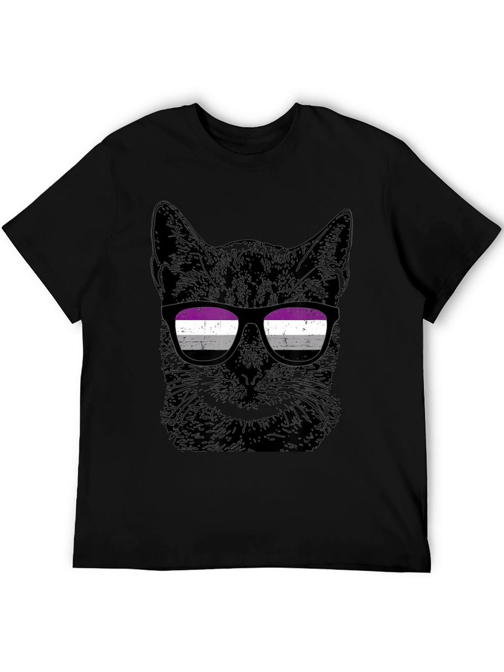 Asexual Pride Cat T-Shirt