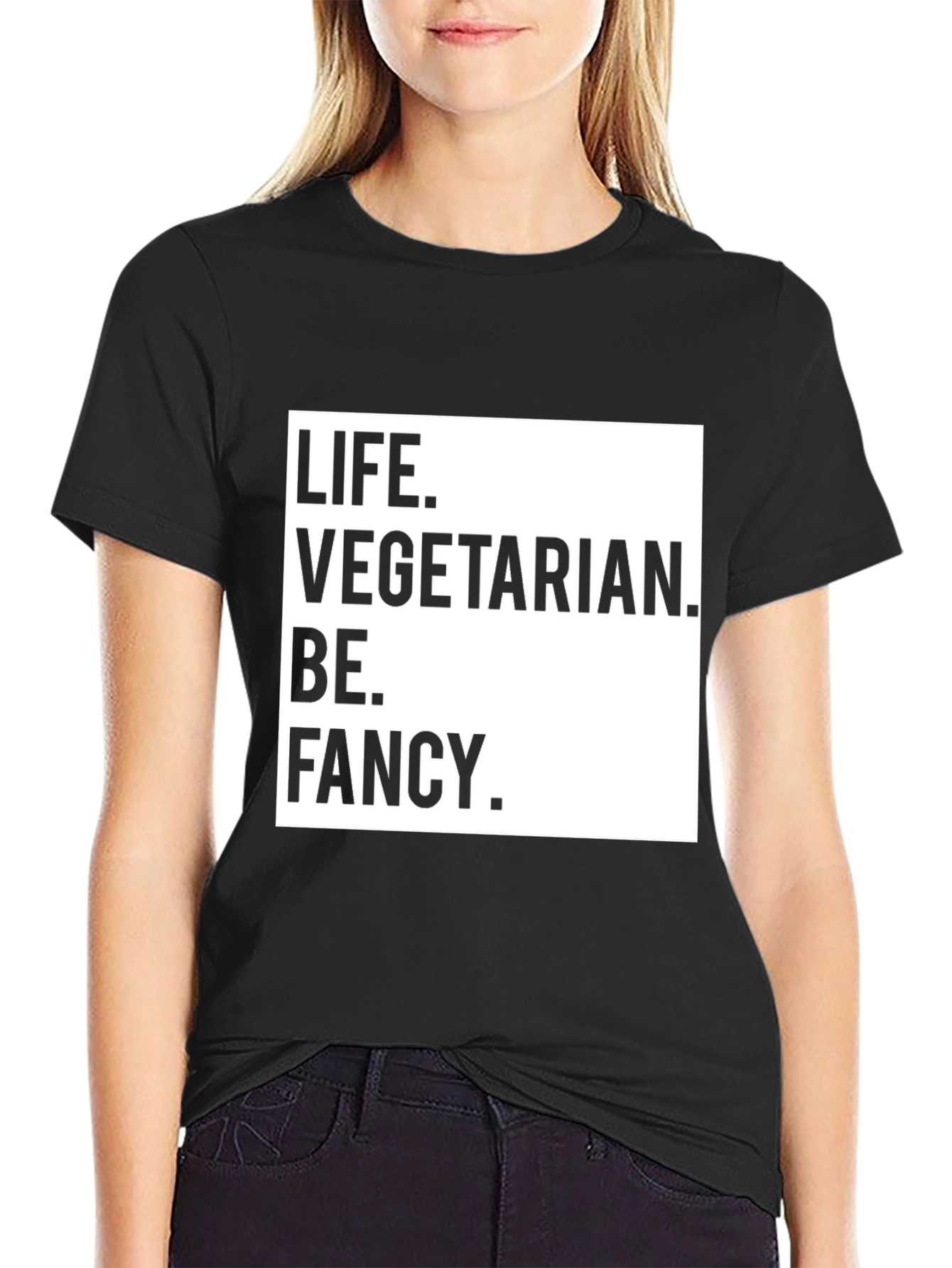 Life Vegetarian Be Fancy T-Shirt