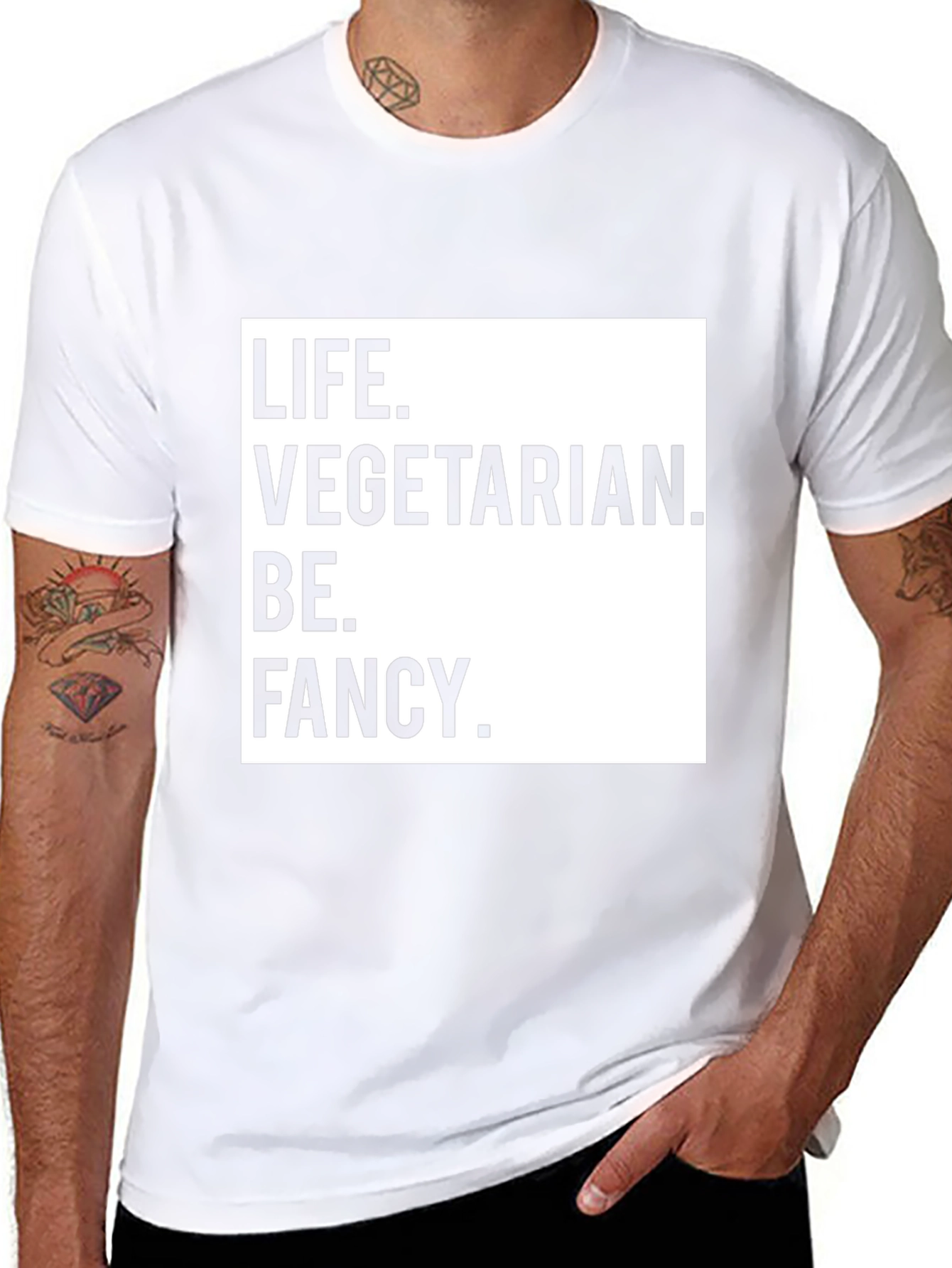 Life Vegetarian Be Fancy T-Shirt