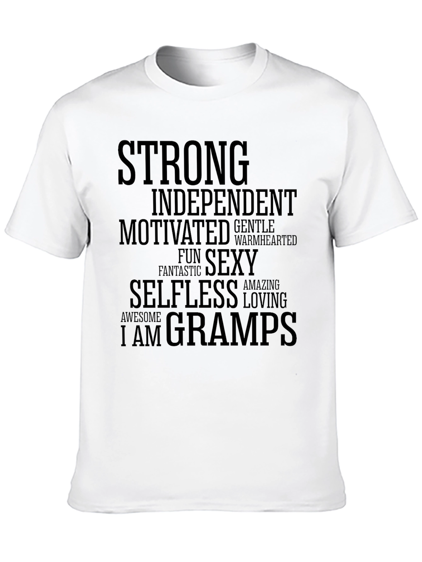 Strong Gramps Graphic T-Shirt - Black