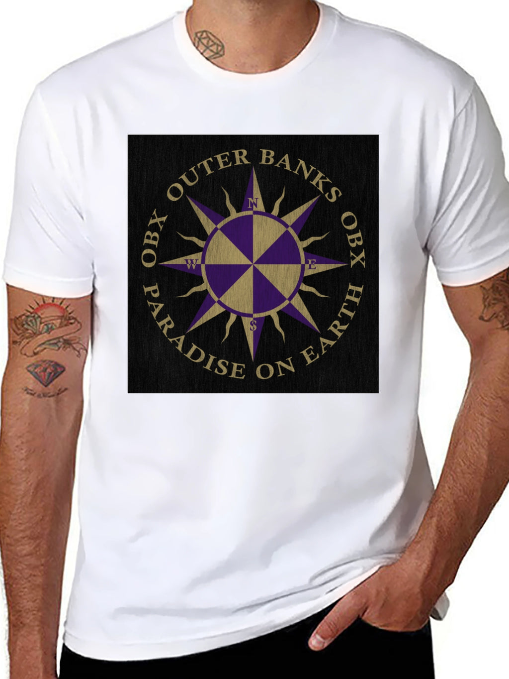 Outer Banks OBX Compass Graphic T-Shirt