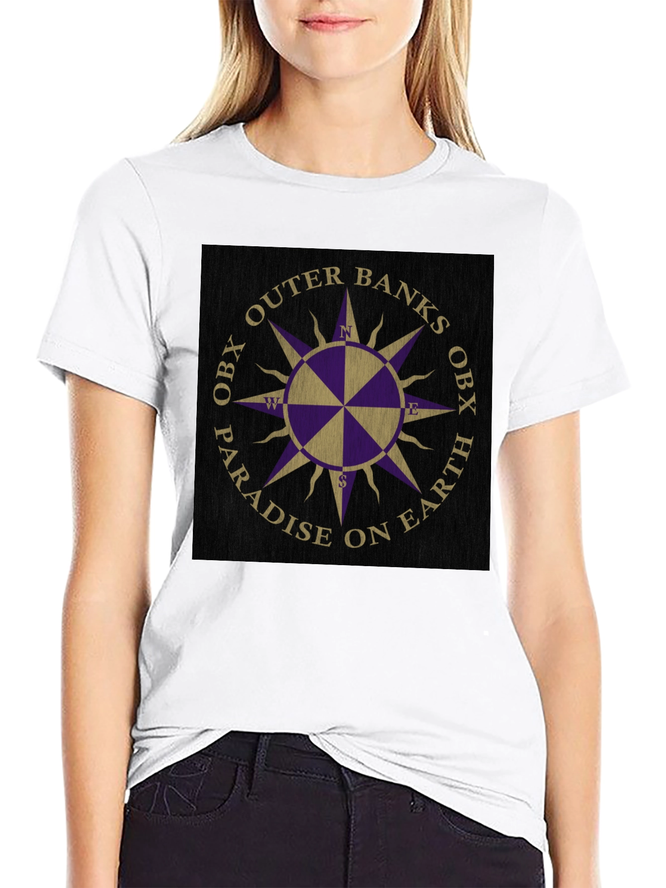 Outer Banks OBX Compass Graphic T-Shirt