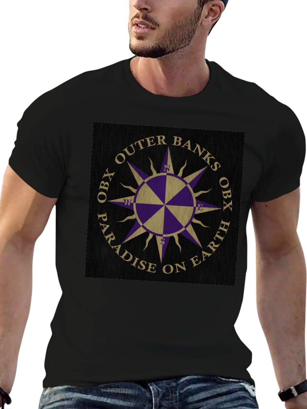 Outer Banks OBX Compass Graphic T-Shirt