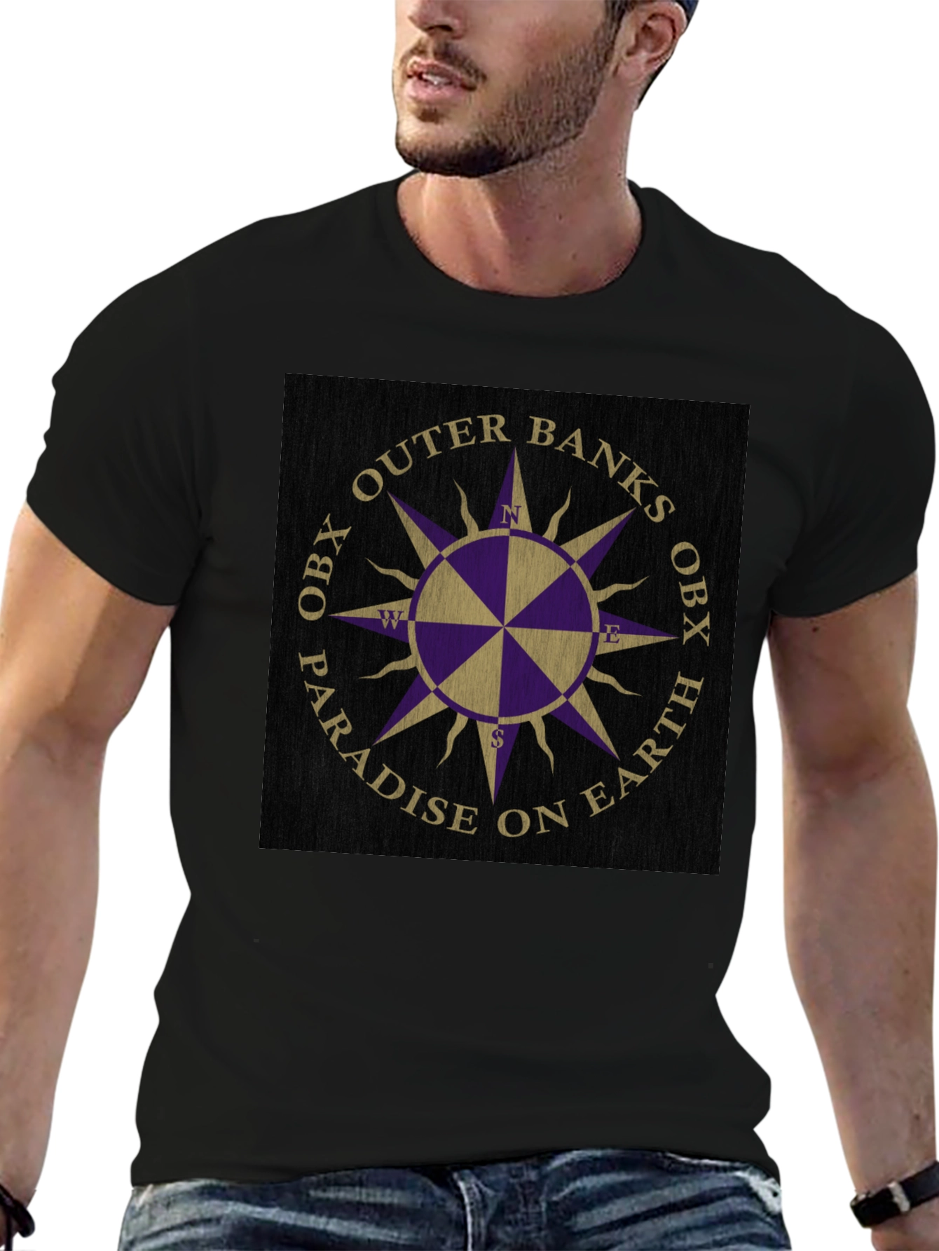 Outer Banks OBX Compass Graphic T-Shirt