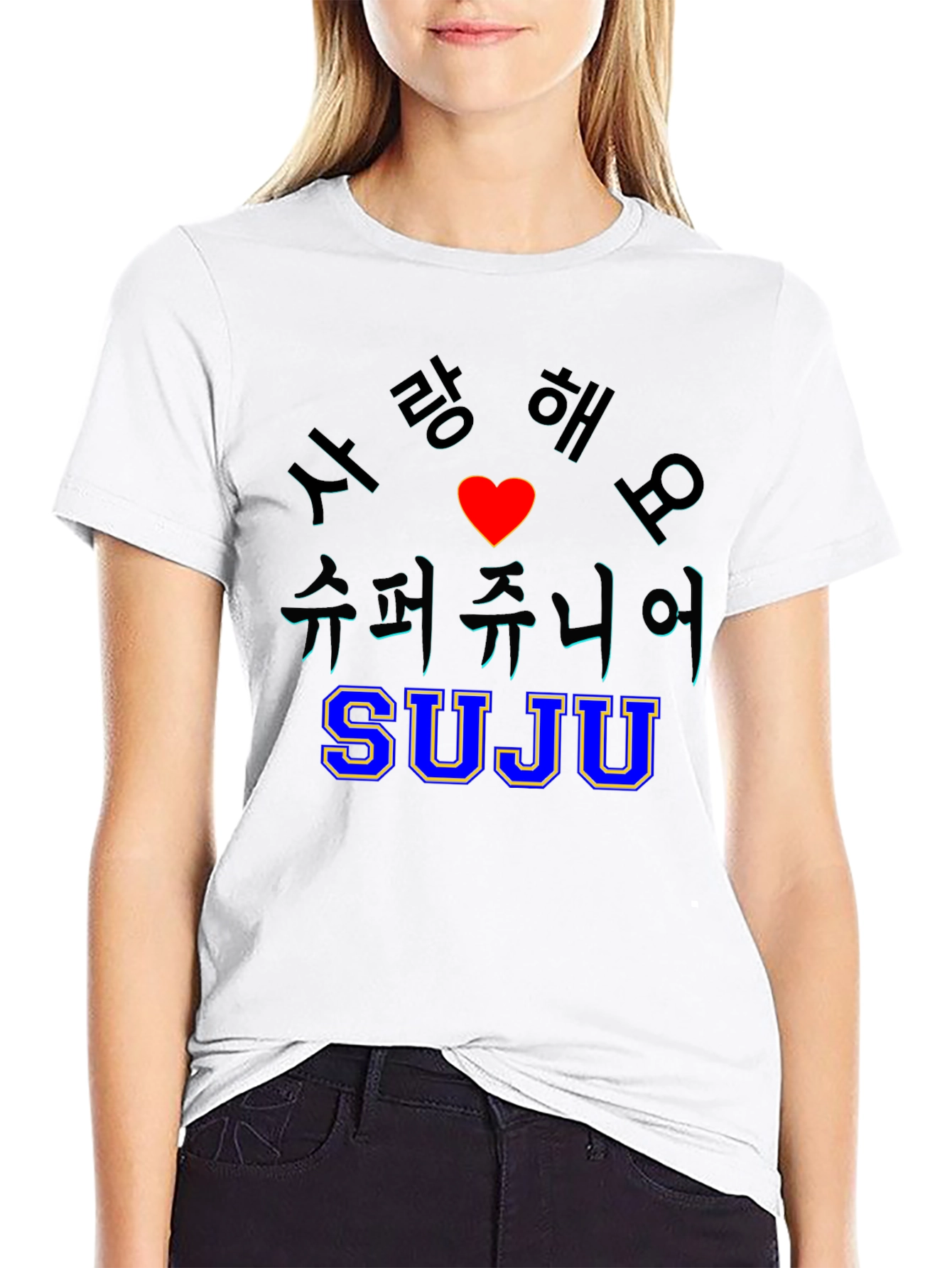 SUJU Super Junior K-Pop Black T-Shirt