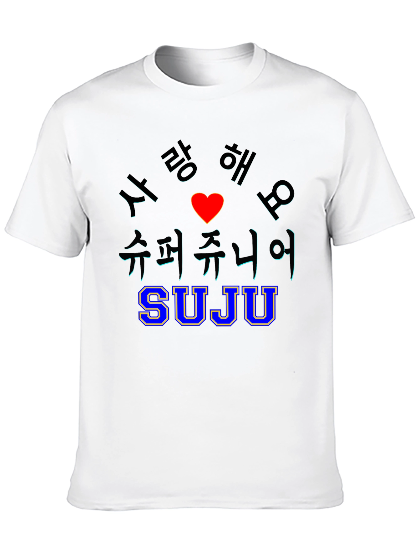 SUJU Super Junior K-Pop Black T-Shirt