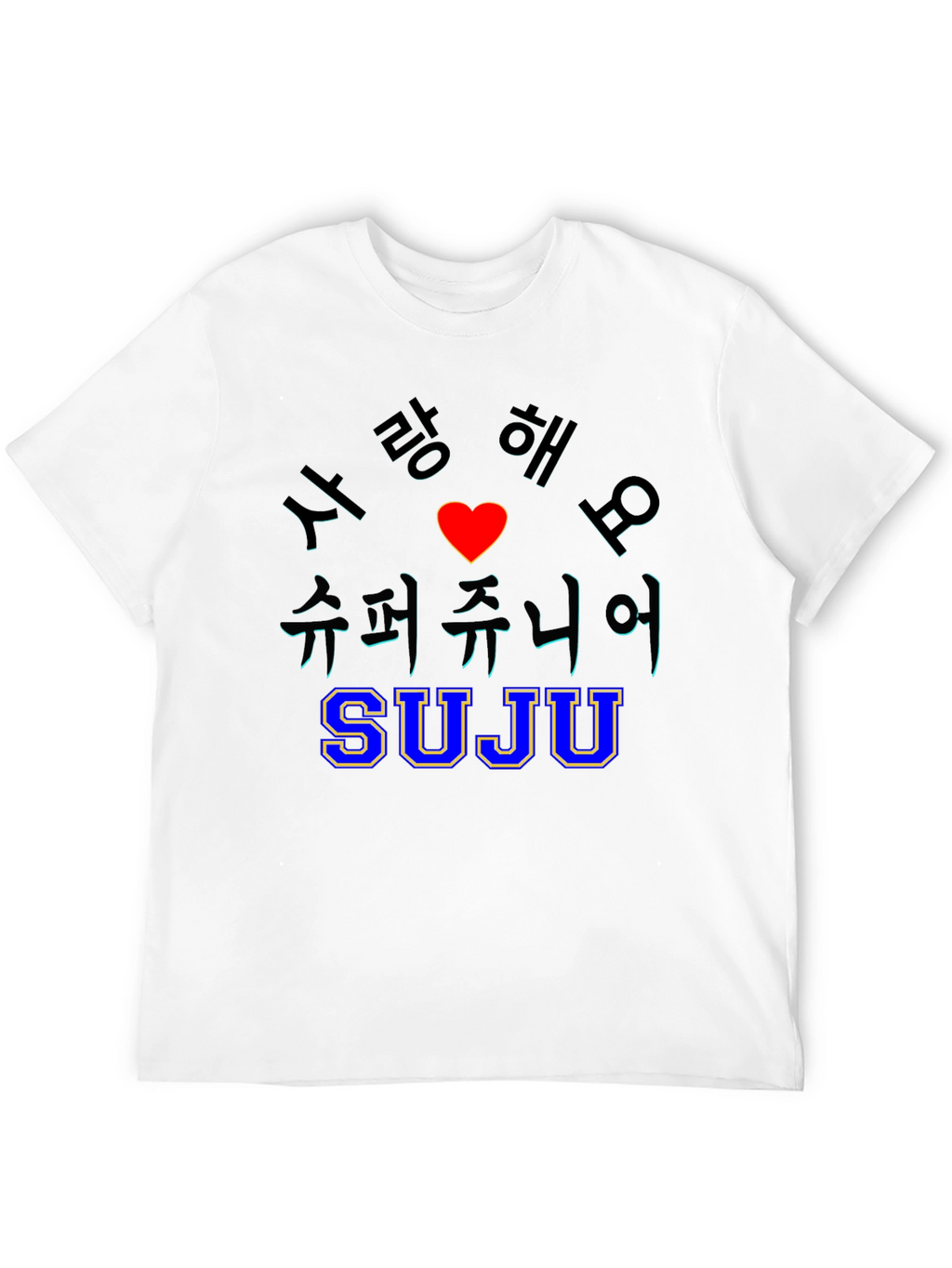 SUJU Super Junior K-Pop Black T-Shirt