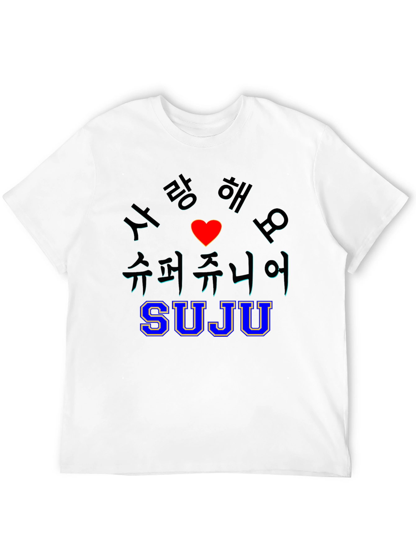 SUJU Super Junior K-Pop Black T-Shirt