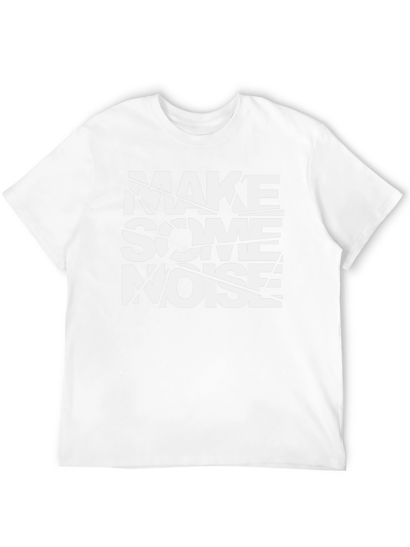 Make Some Noise Graphic Tee - Black Cotton T-Shirt