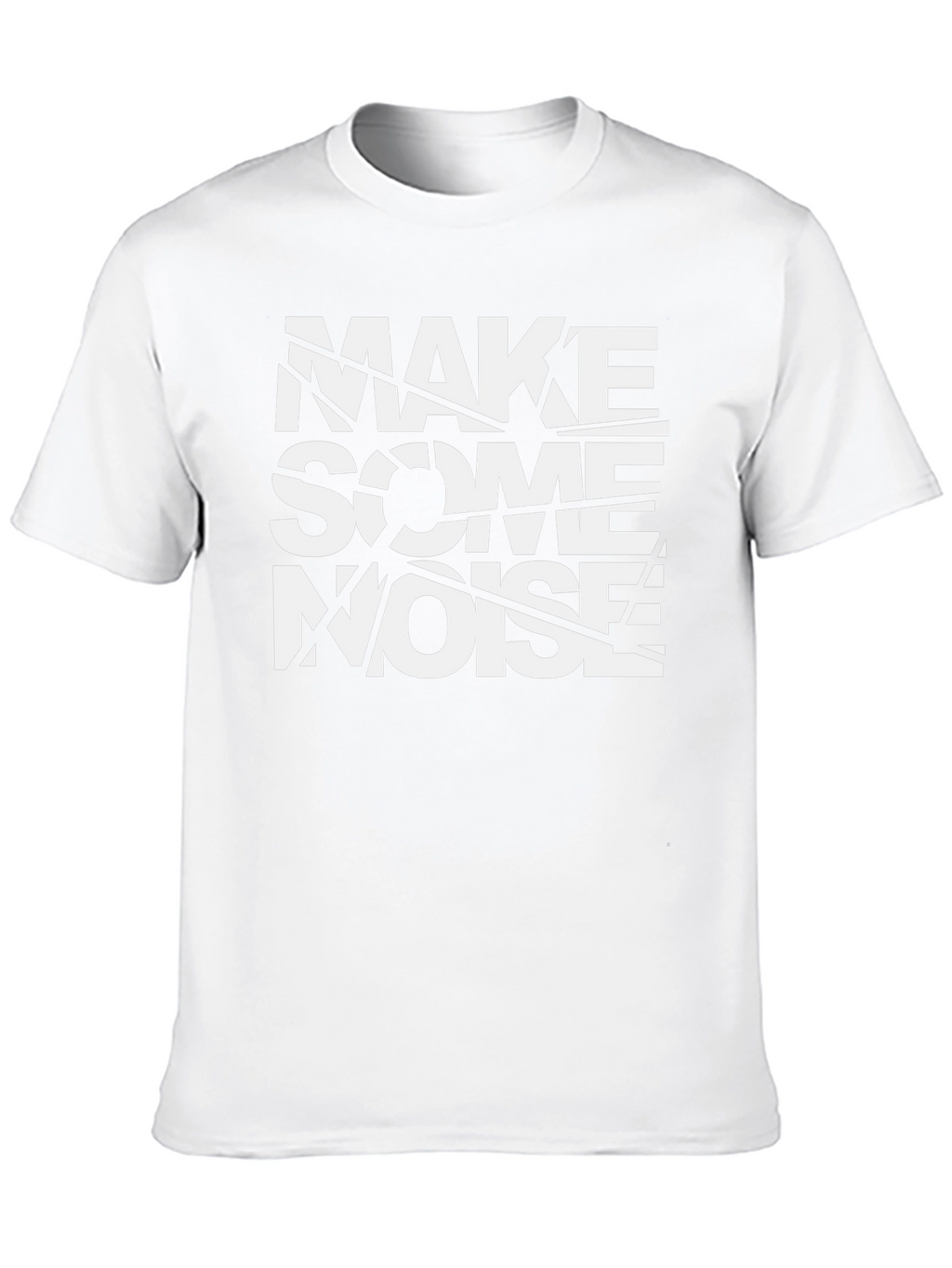 Make Some Noise Graphic Tee - Black Cotton T-Shirt