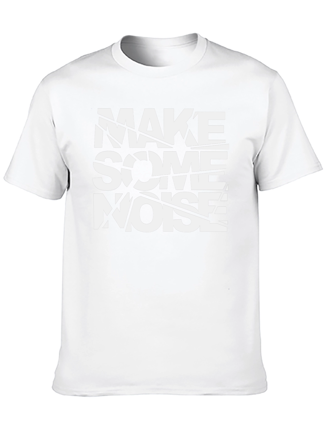 Make Some Noise Graphic Tee - Black Cotton T-Shirt