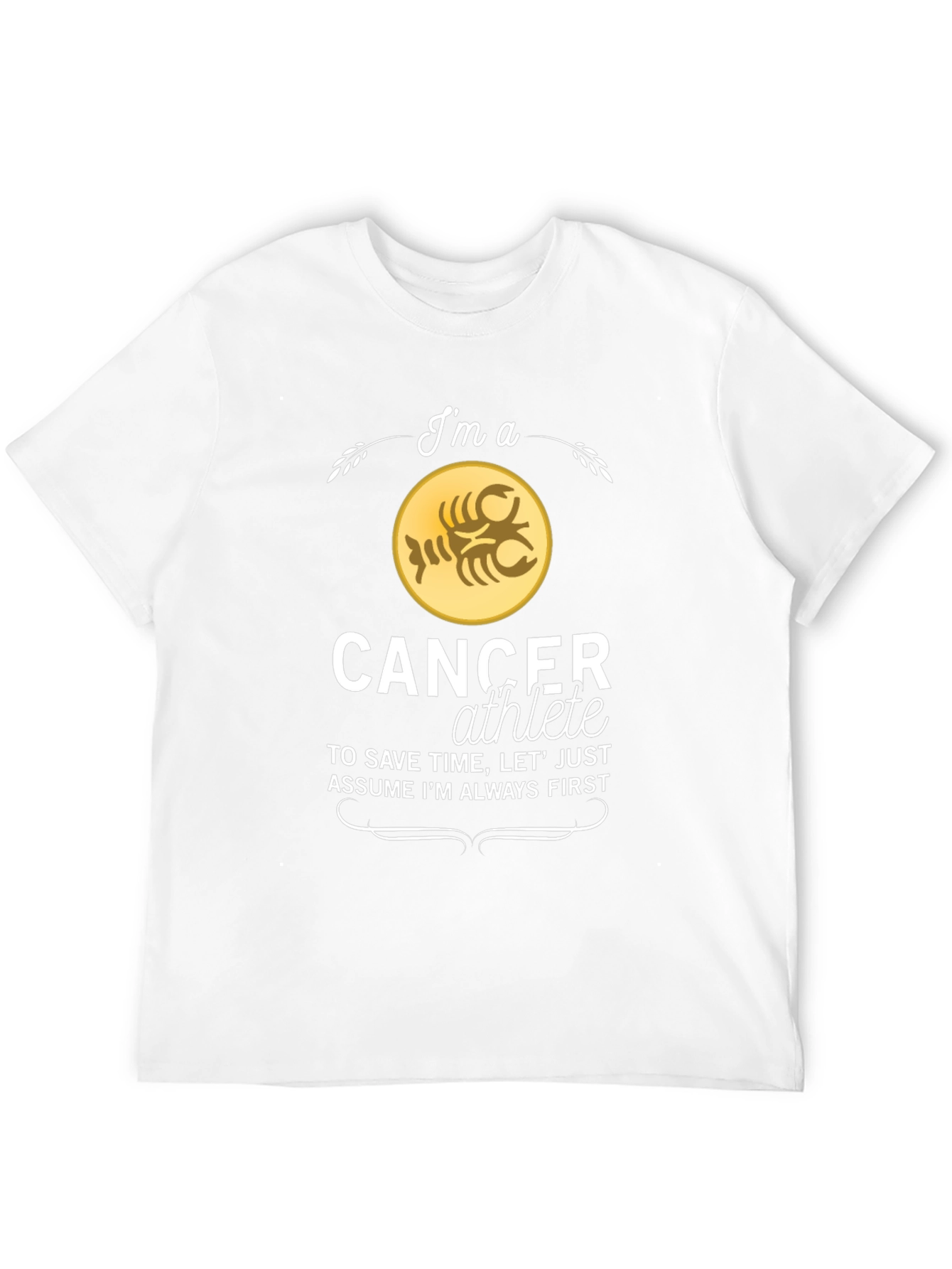 Cancer Athlete Zodiac Sign T-Shirt