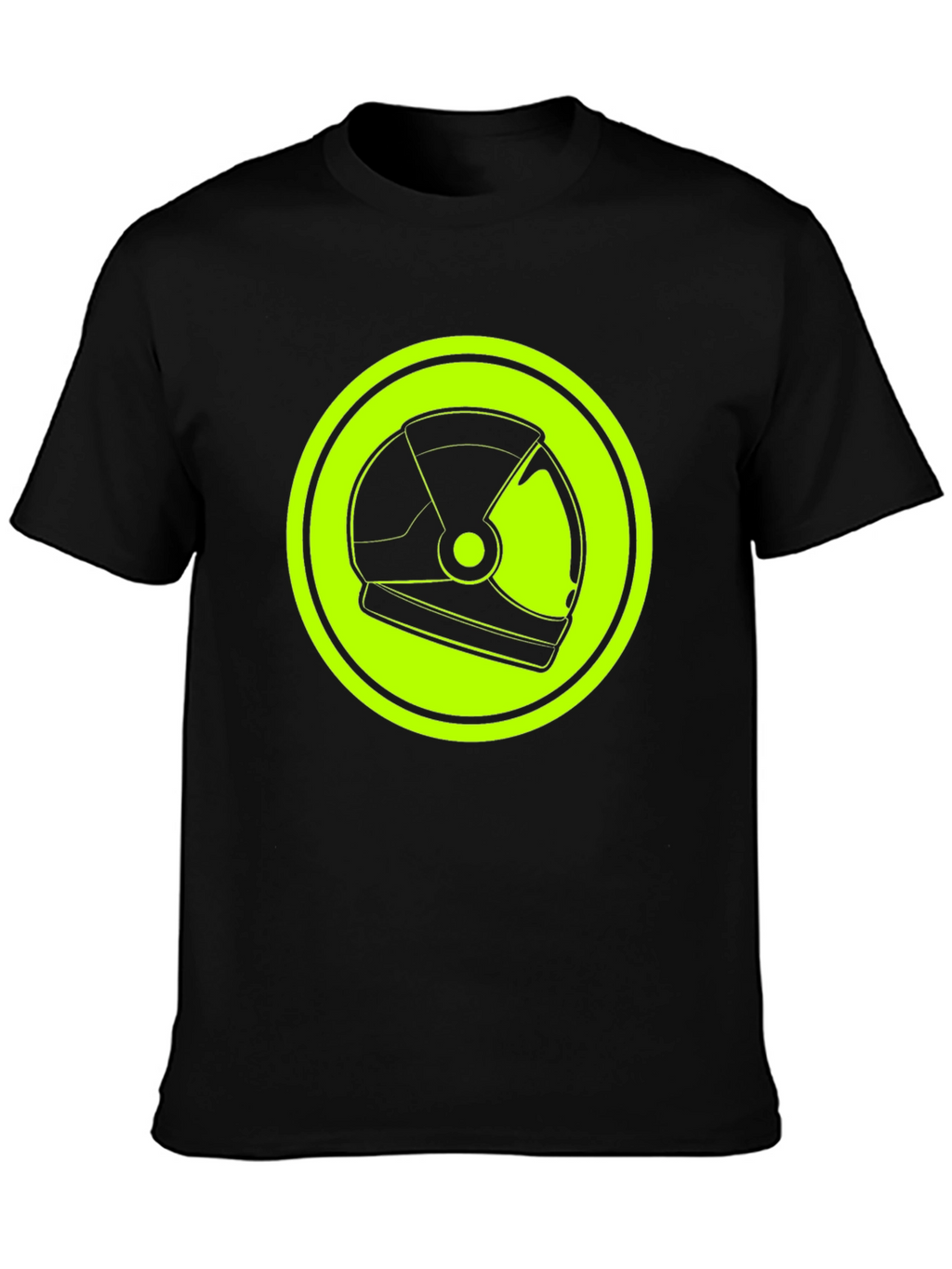 Astronaut Helmet Graphic Tee - Retro Space Style