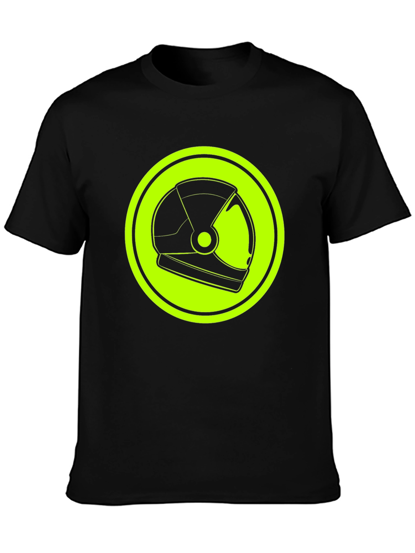Astronaut Helmet Graphic Tee - Retro Space Style