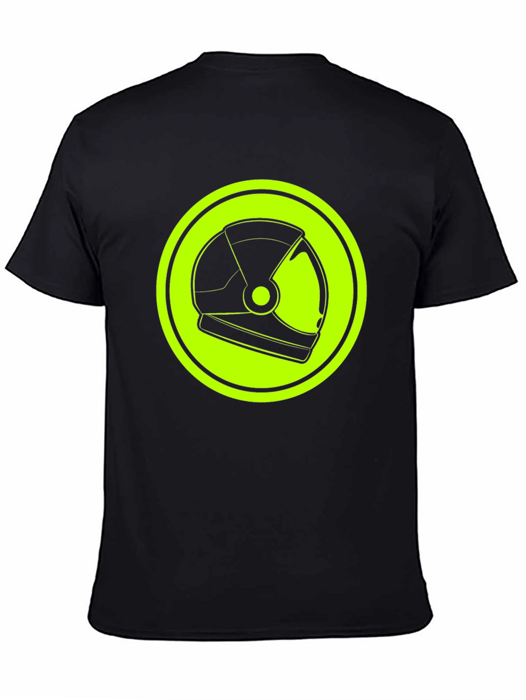 Astronaut Helmet Graphic Tee - Retro Space Style
