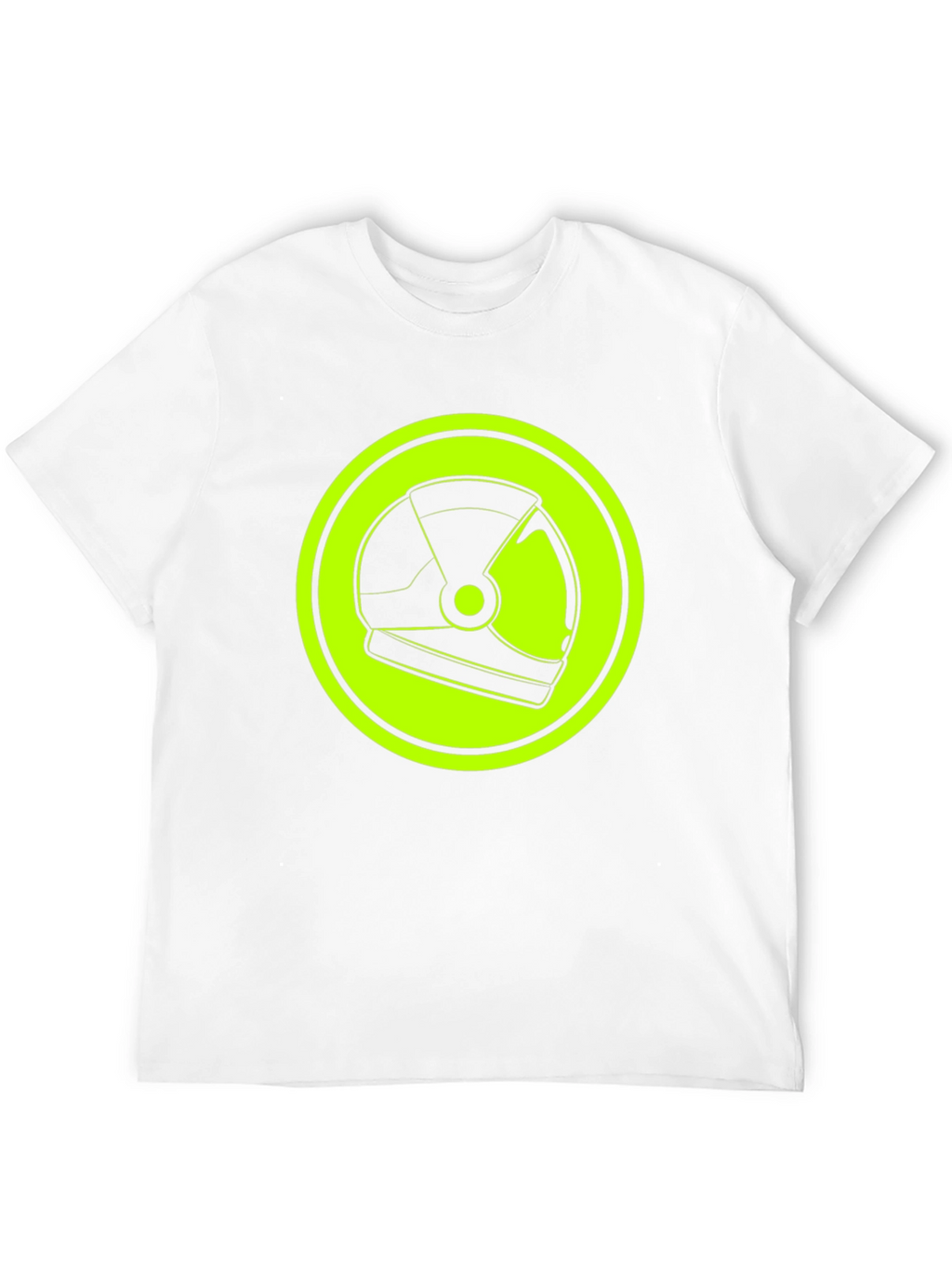 Astronaut Helmet Graphic Tee - Retro Space Style