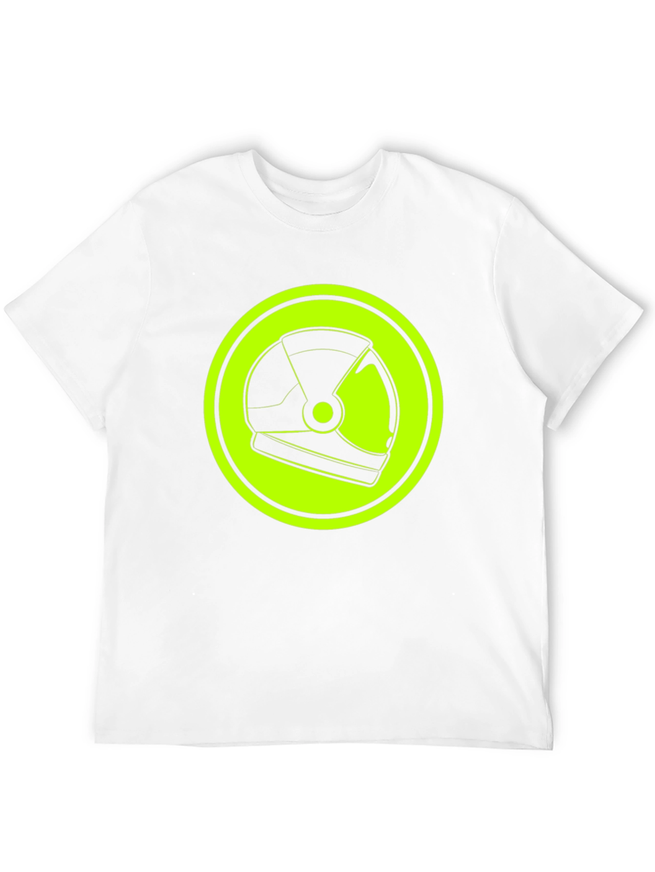 Astronaut Helmet Graphic Tee - Retro Space Style