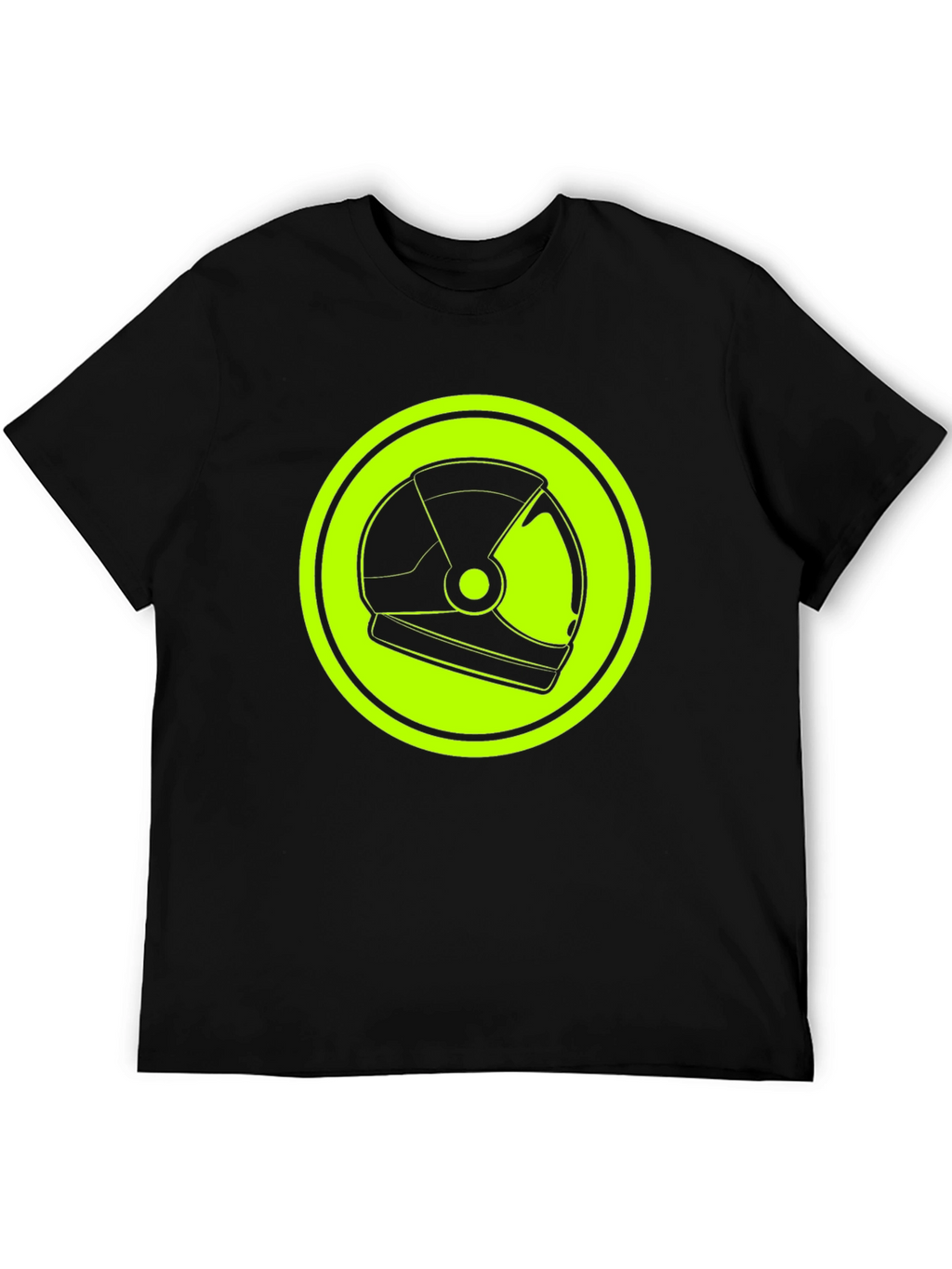 Astronaut Helmet Graphic Tee - Retro Space Style