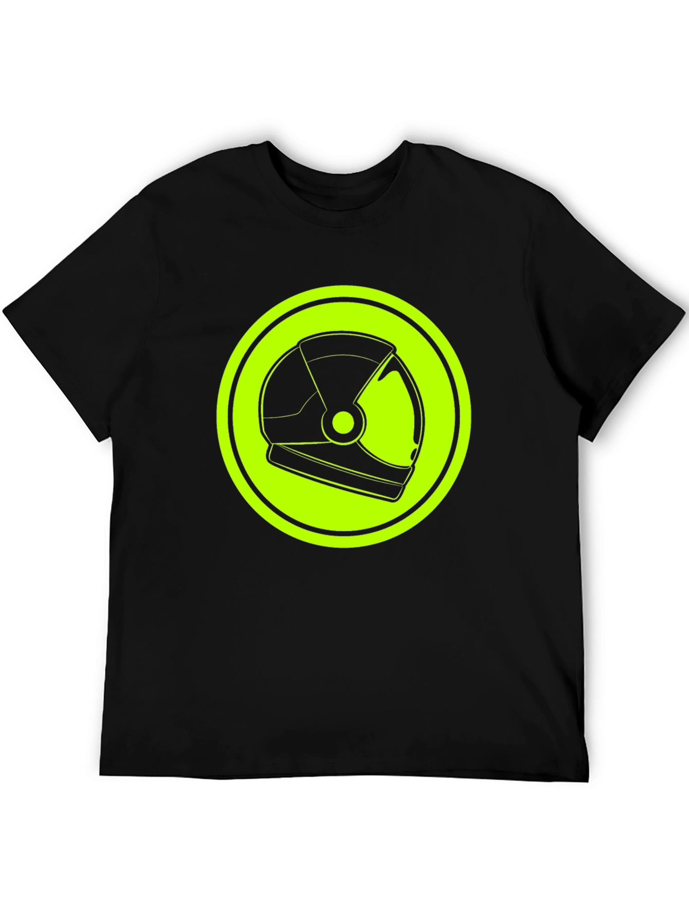 Astronaut Helmet Graphic Tee - Retro Space Style