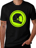 Astronaut Helmet Graphic Tee - Retro Space Style