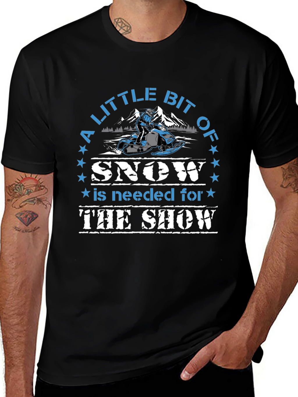 Snow Show T-Shirt - Snowmobile Design