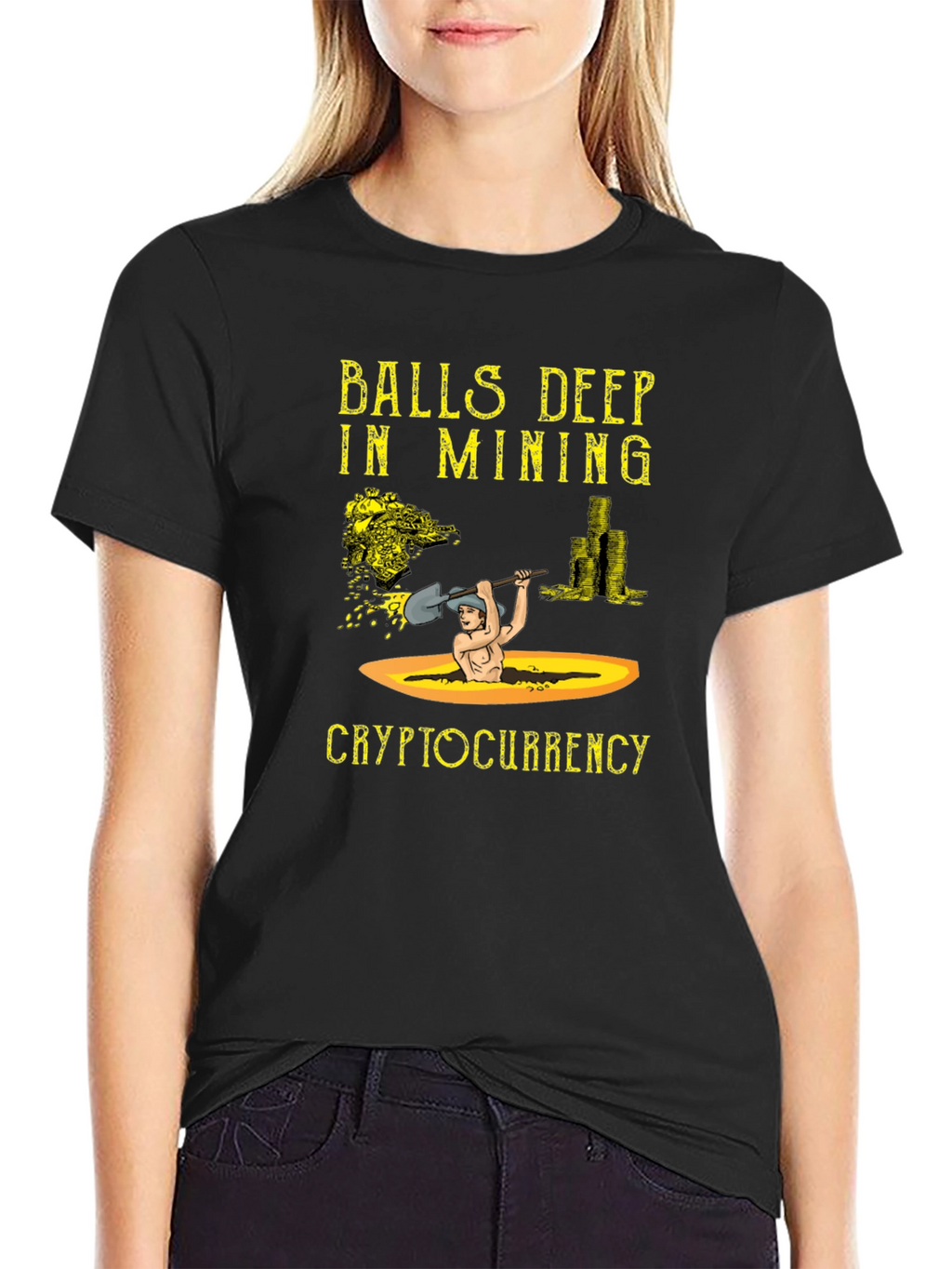 Balls Deep in Mining Cryptocurrency T-Shirt