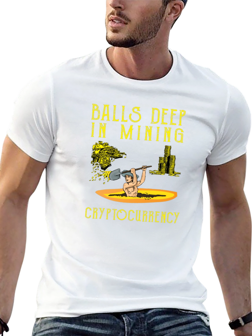 Balls Deep in Mining Cryptocurrency T-Shirt