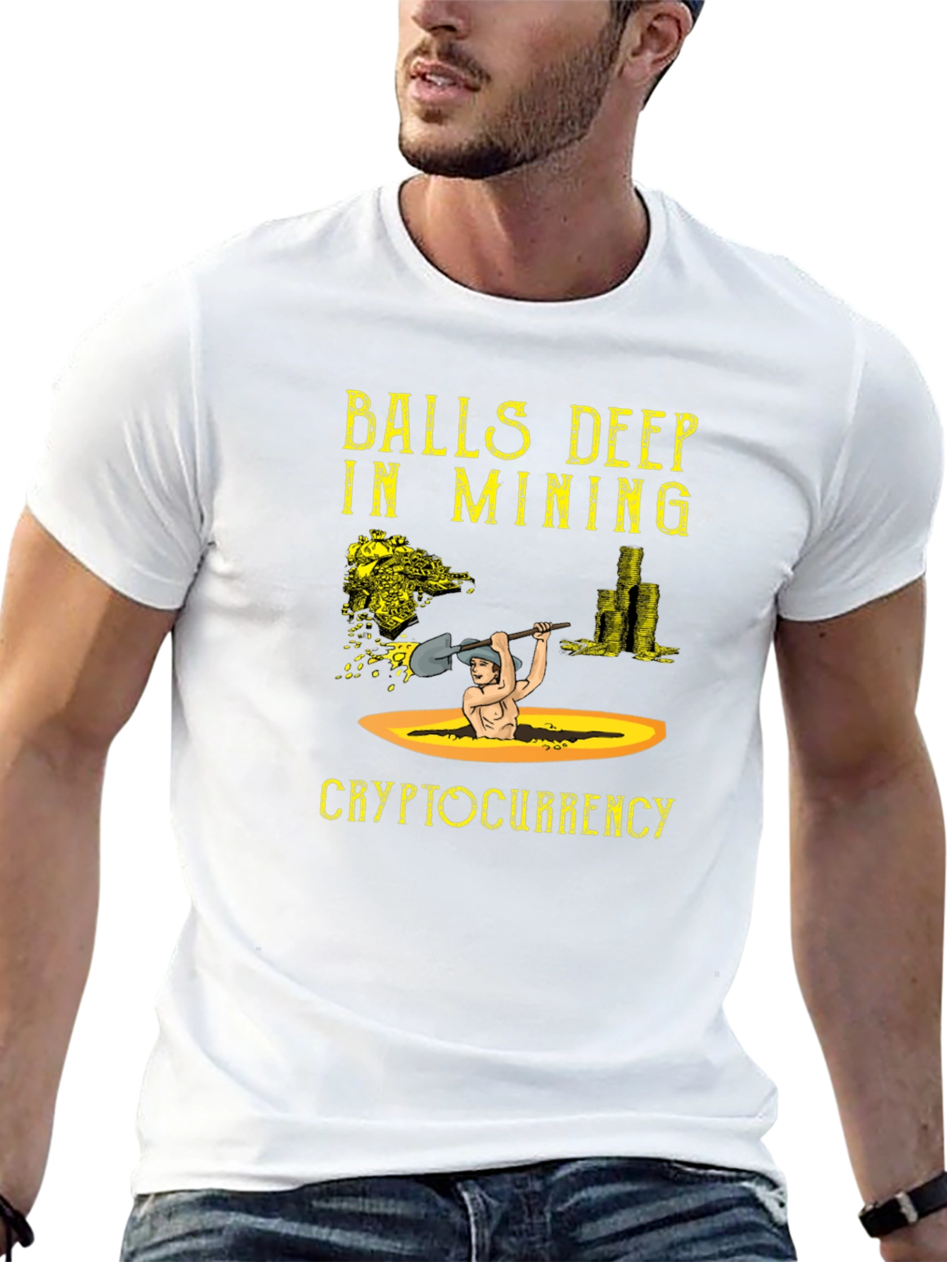 Balls Deep in Mining Cryptocurrency T-Shirt