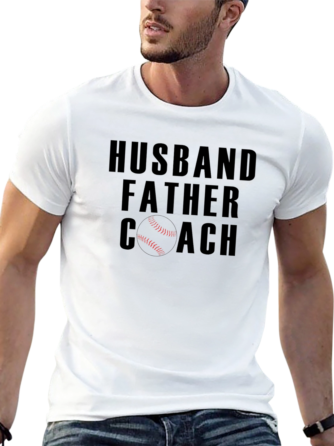 Husband Father Coach Graphic T-Shirt