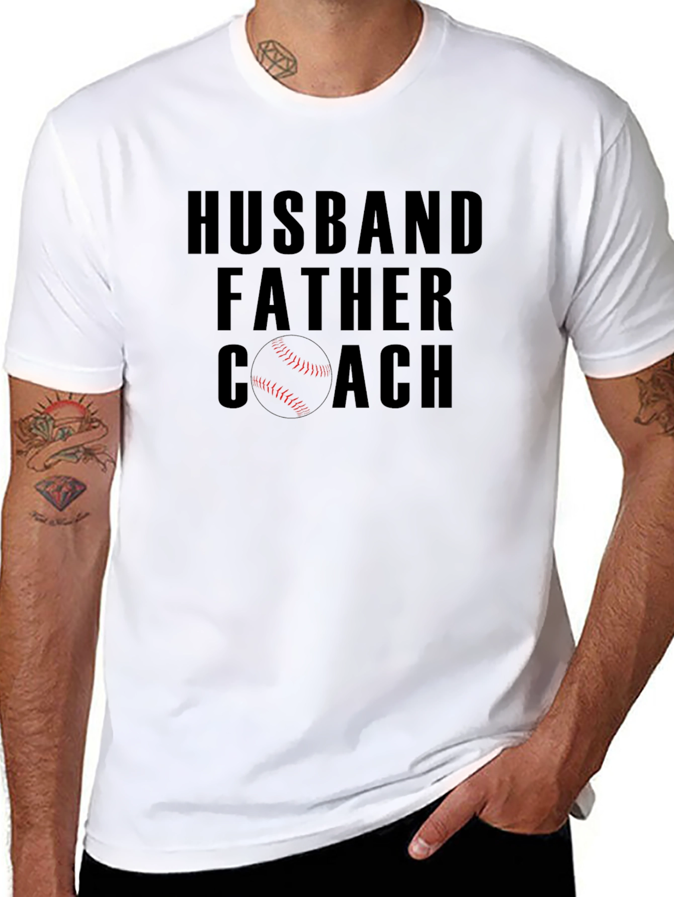 Husband Father Coach Graphic T-Shirt