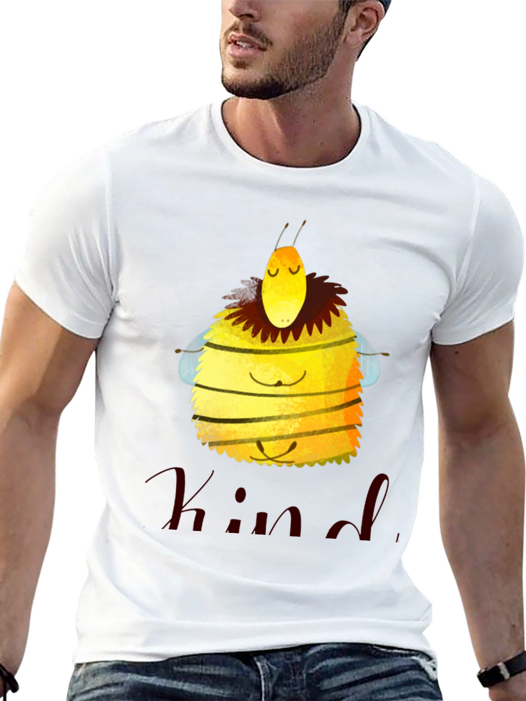 Be Kind Bee Graphic T-Shirt - Black