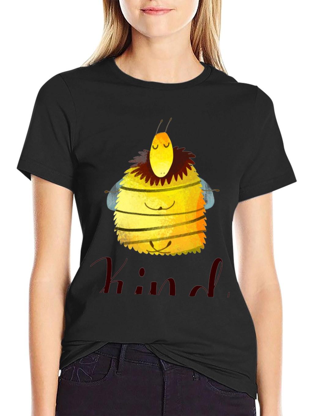 Be Kind Bee Graphic T-Shirt - Black