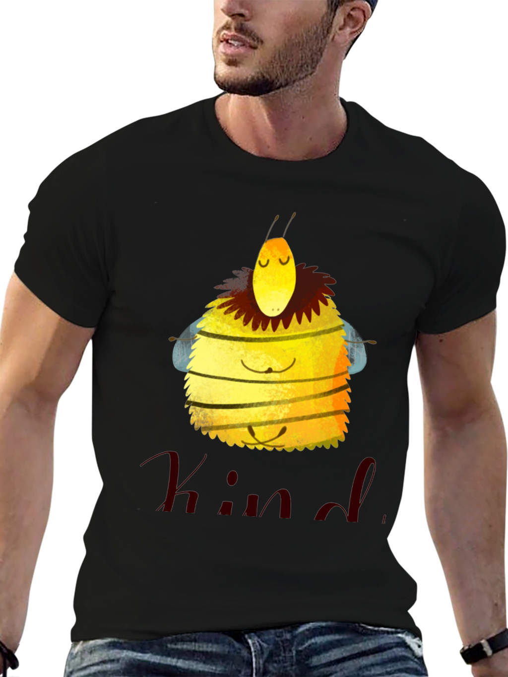 Be Kind Bee Graphic T-Shirt - Black