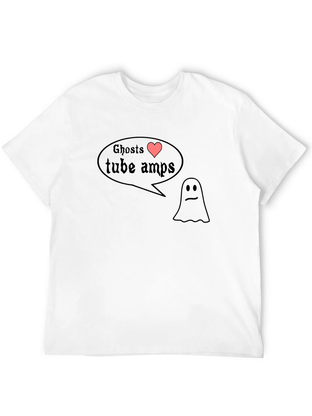 Ghosts Love Tube Amps Graphic T-Shirt