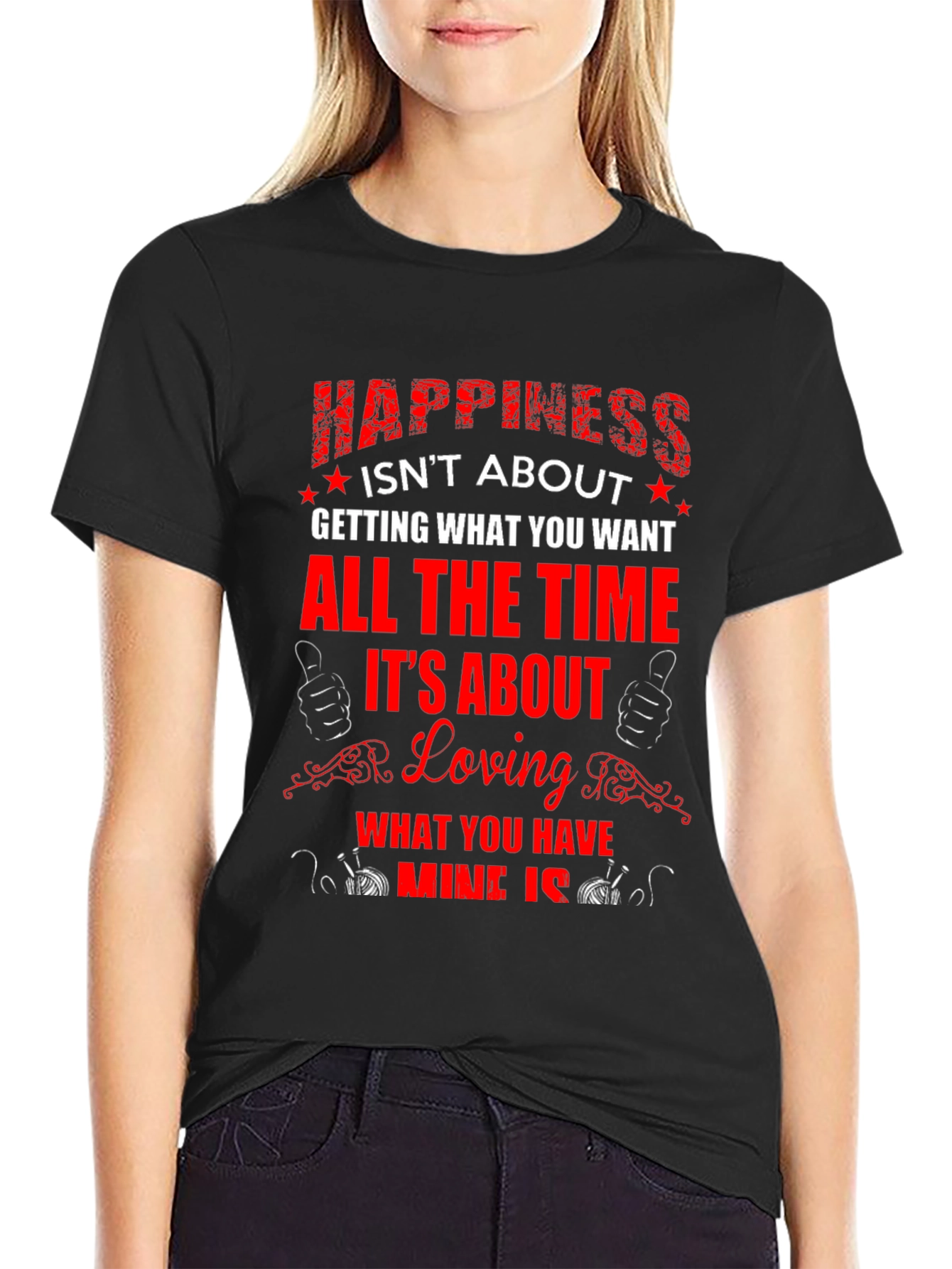 Happiness Graphic Tee - Love What You Have