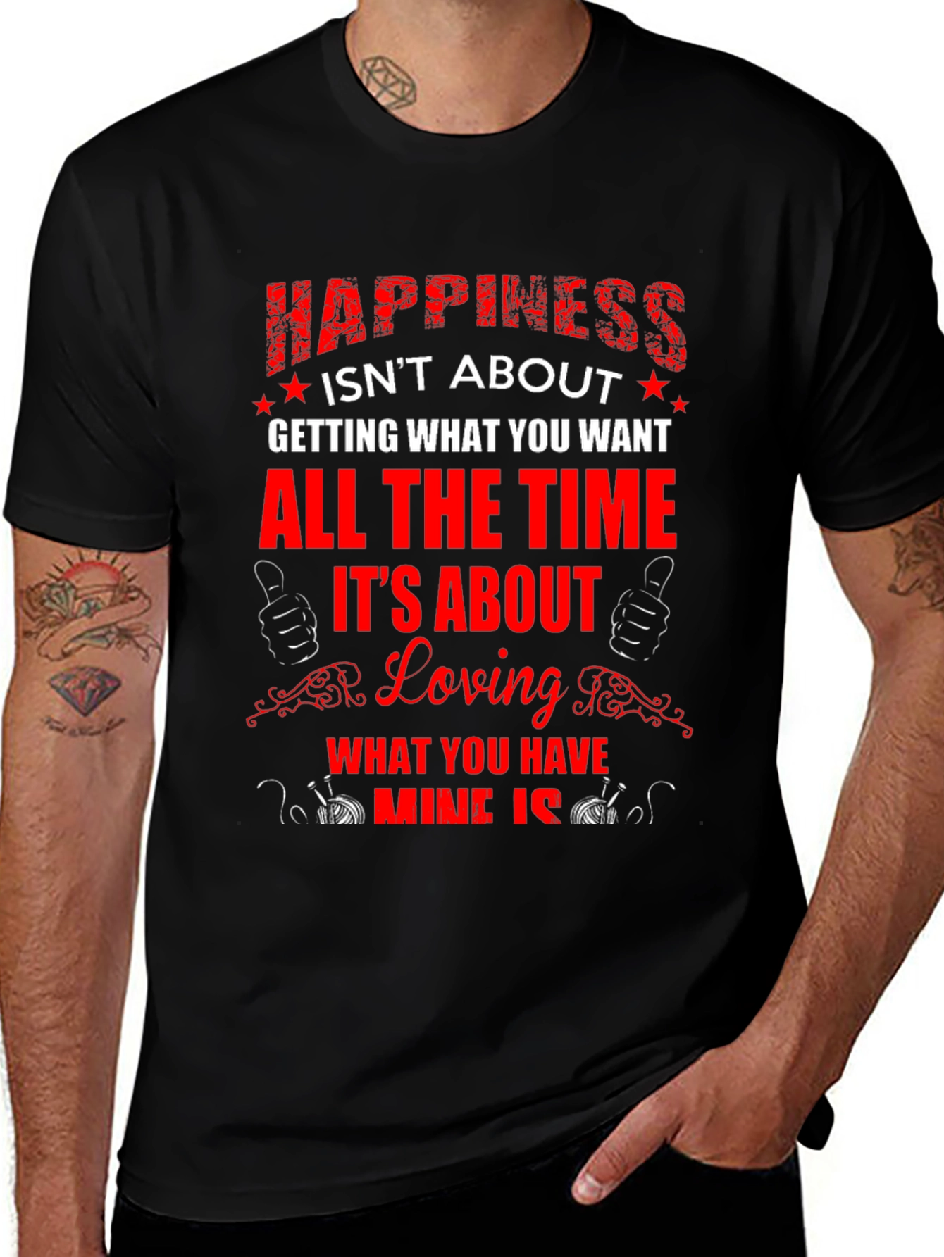 Happiness Graphic Tee - Love What You Have