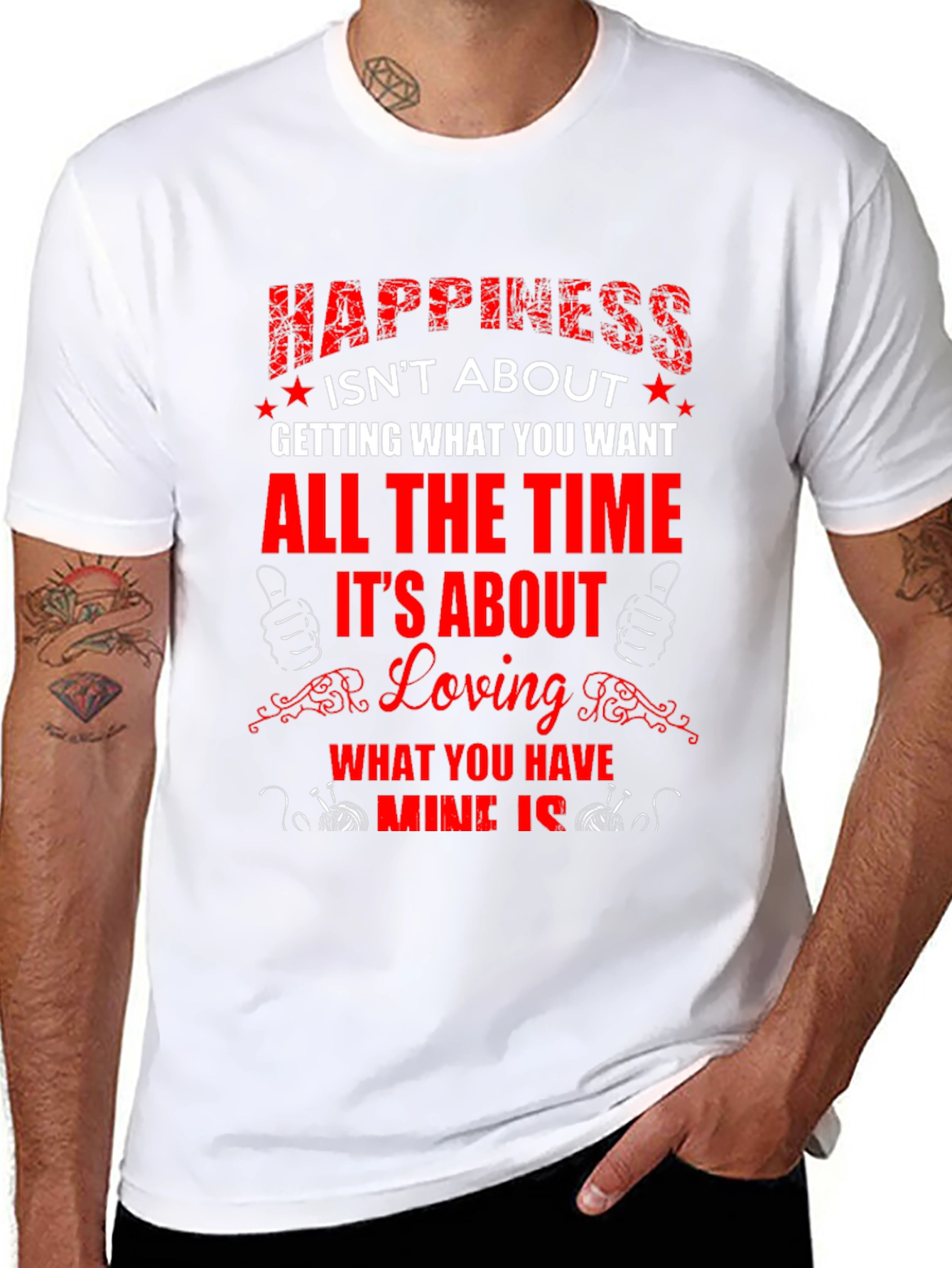 Happiness Graphic Tee - Love What You Have