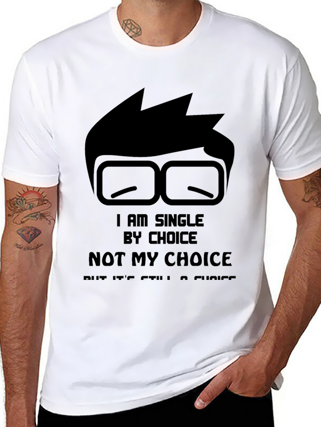 Single By Choice Black T-Shirt