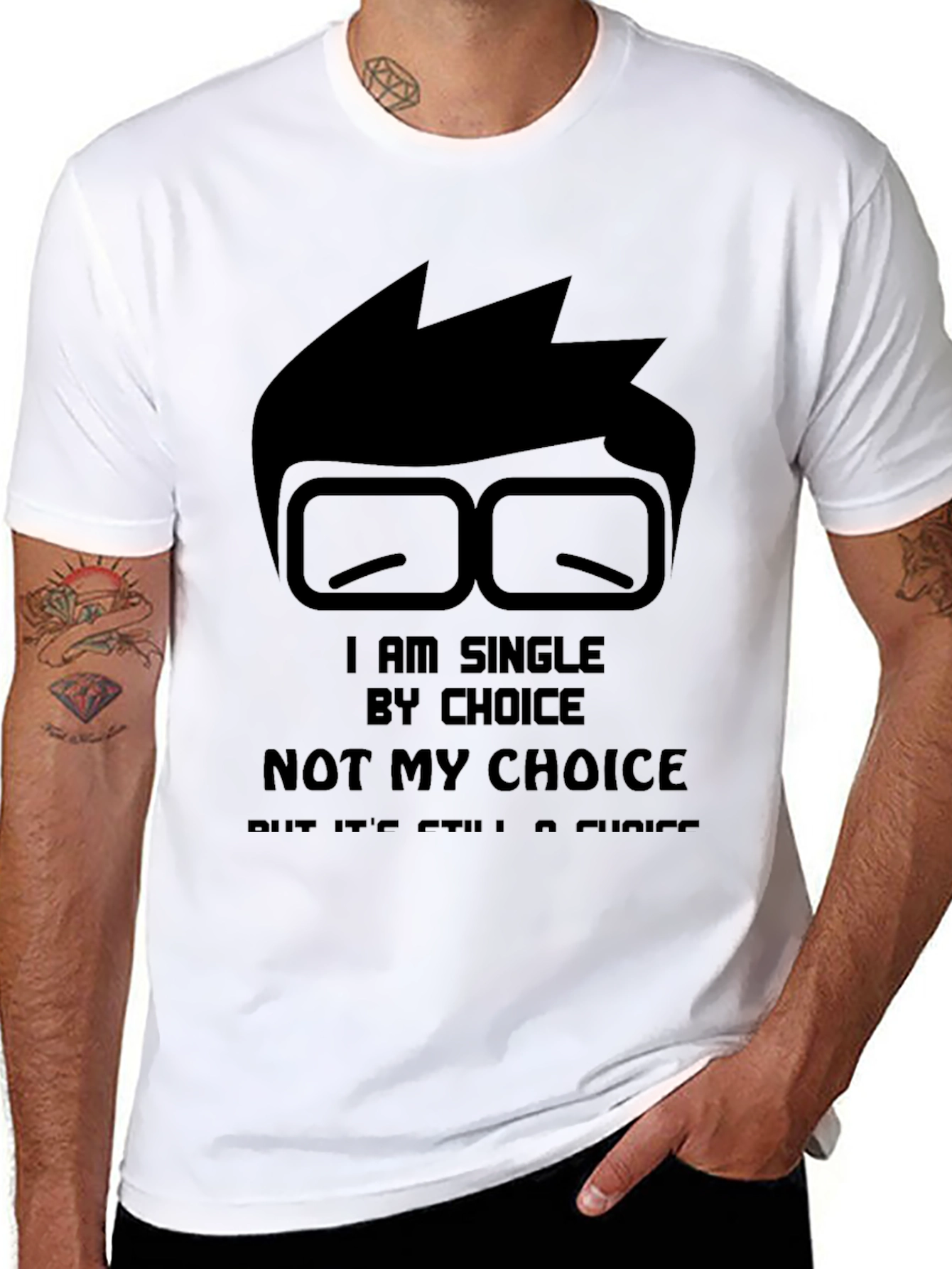 Single By Choice Black T-Shirt