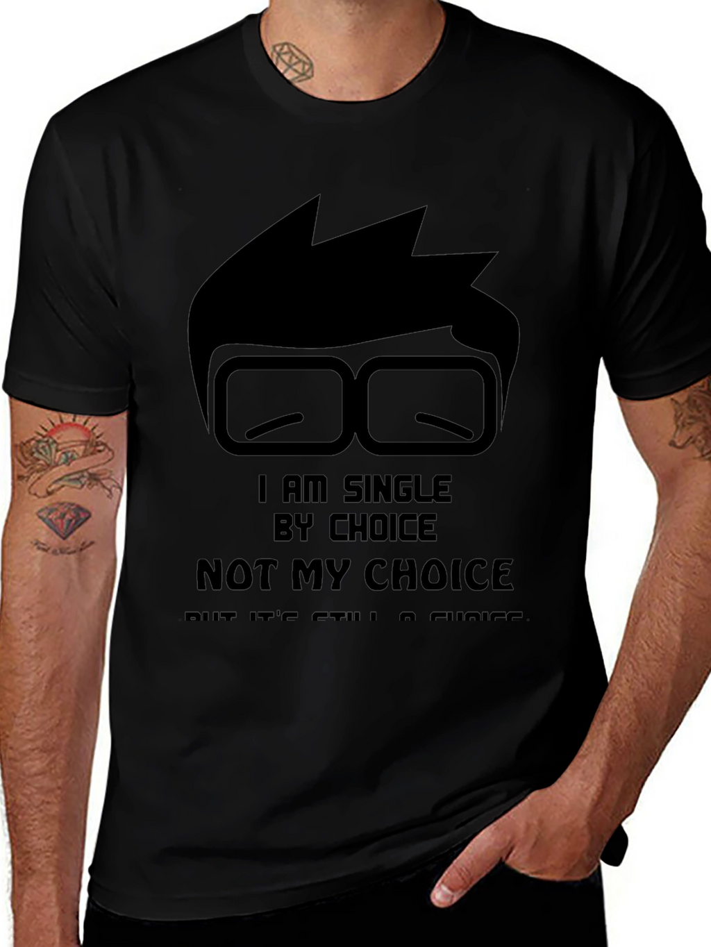 Single By Choice Black T-Shirt
