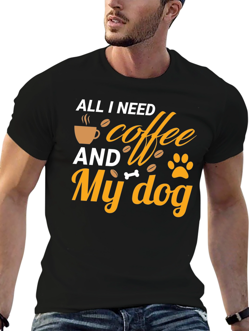 Coffee and My Dog Graphic Tee