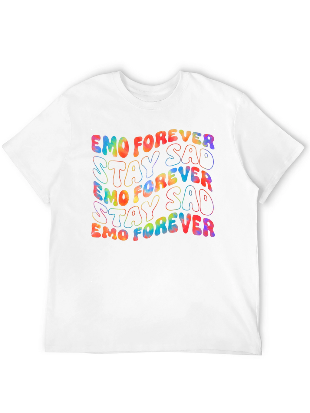 Emo Forever Stay Sad Tie-Dye Graphic Tee