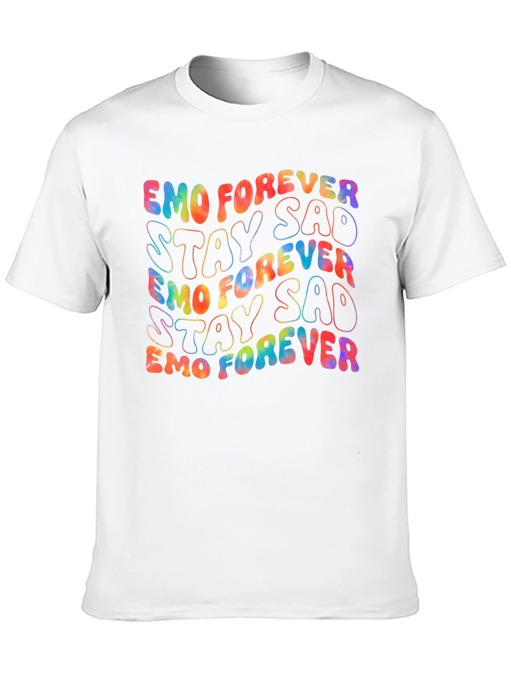 Emo Forever Stay Sad Tie-Dye Graphic Tee