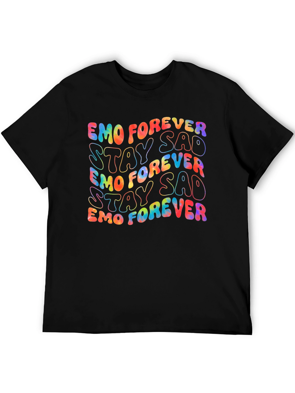 Emo Forever Stay Sad Tie-Dye Graphic Tee