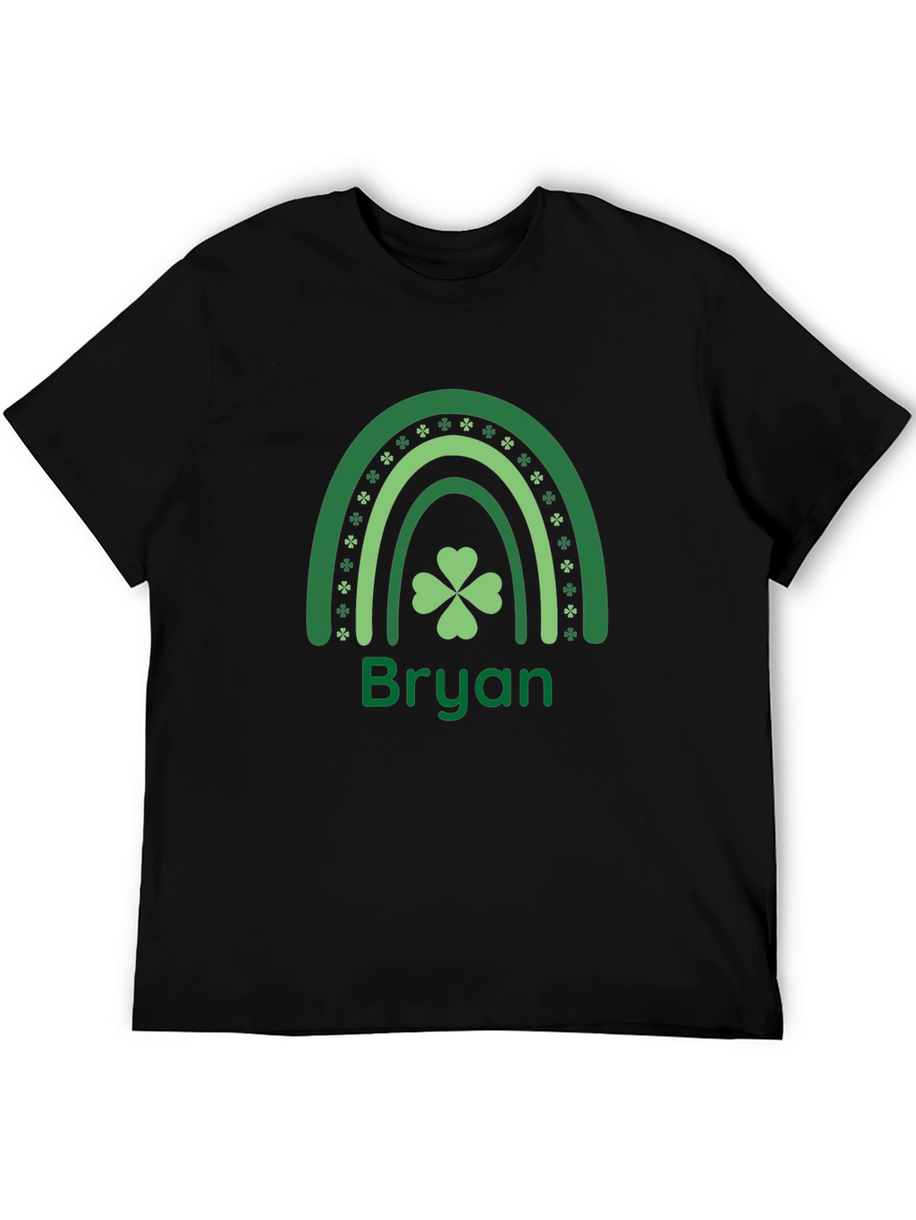 St. Patricks Day Bryan Rainbow Shamrock T-Shirt