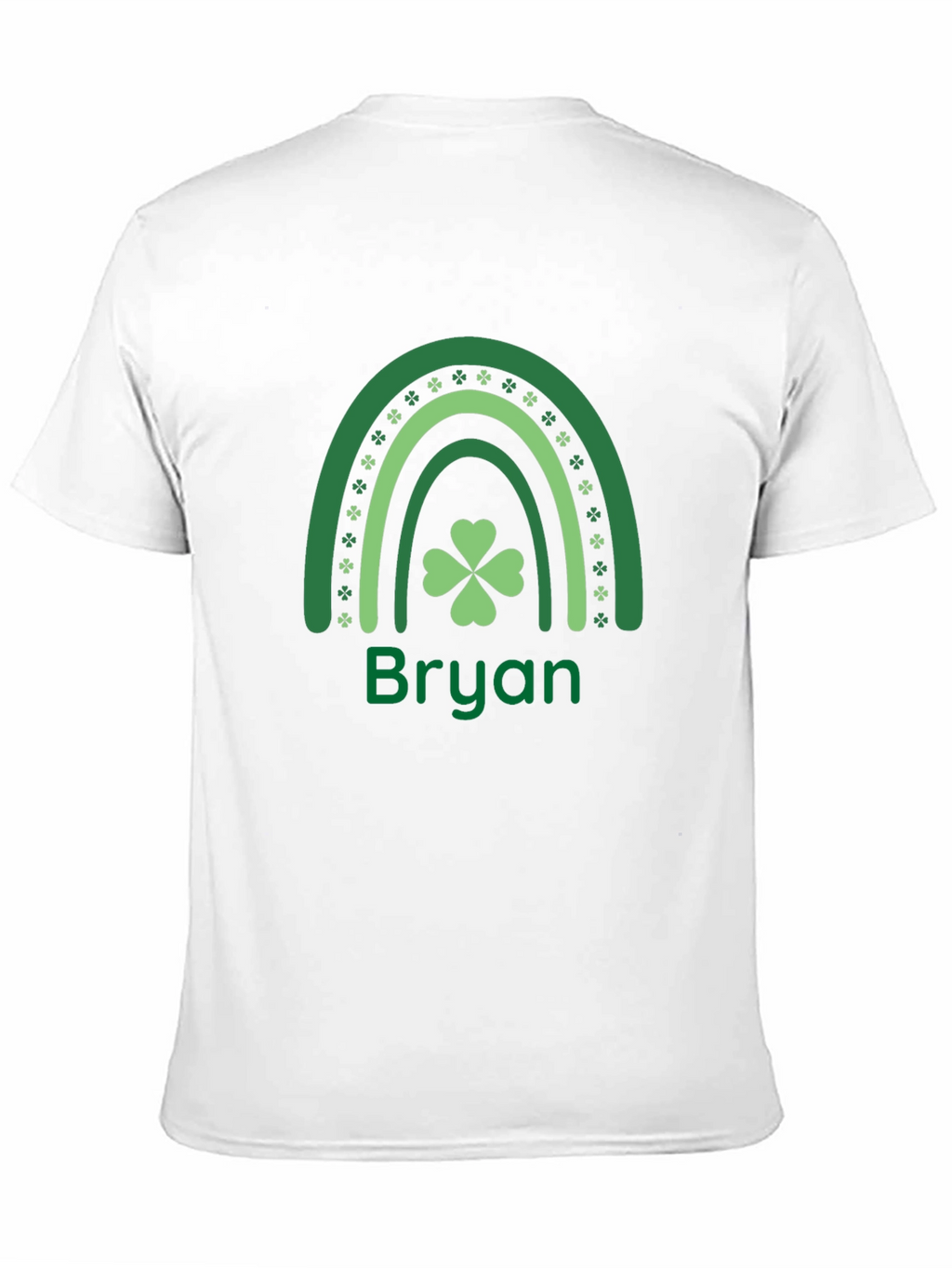 St. Patricks Day Bryan Rainbow Shamrock T-Shirt